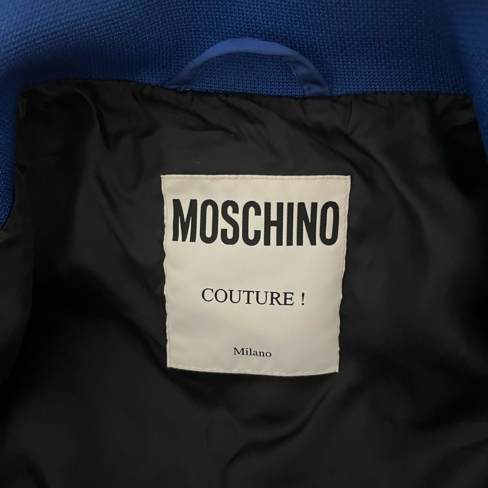 Moschino Blue Racing Logo Bomber Jacket - Picture 6 of 14